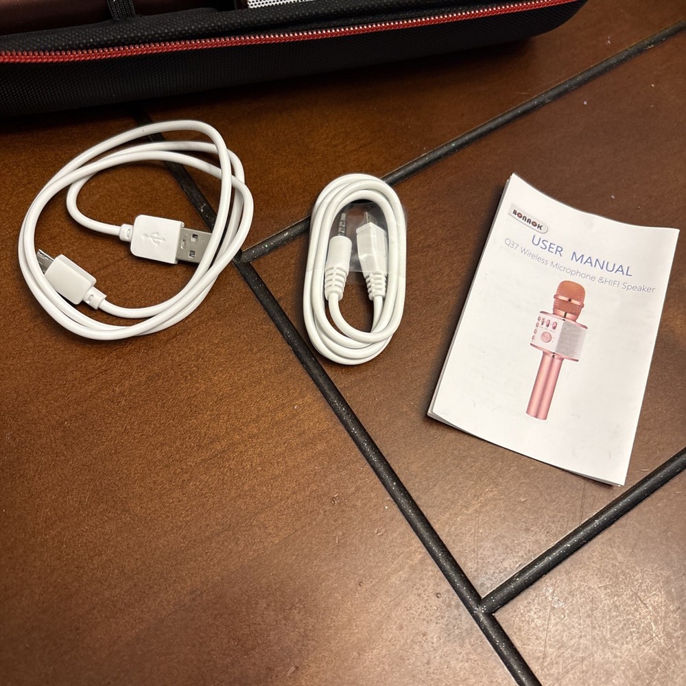 BONAOK Wireless Bluetooth Karaoke Microphone