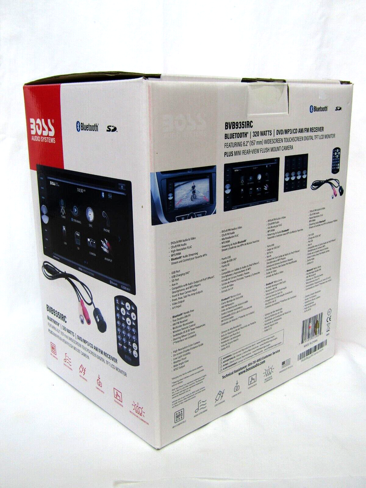 BOSS Audio Systems BVB9351RC 6.2” Touchscreen Car CD DVD Player MP3 AM/FM