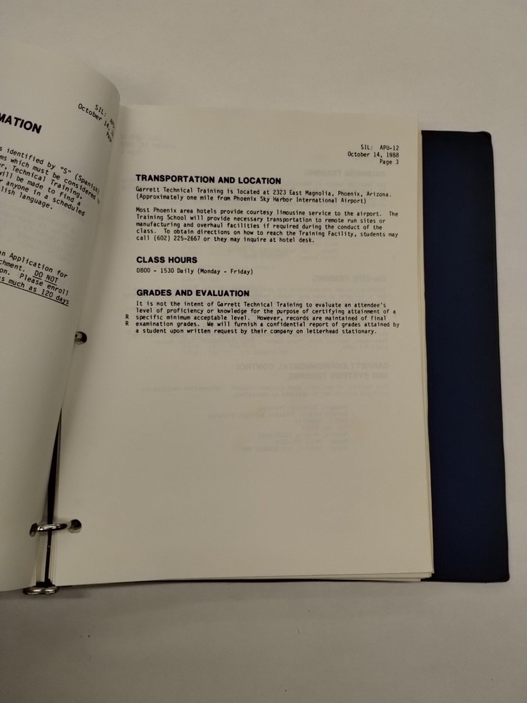 Garrett Service Information Letters 1987-90-Original