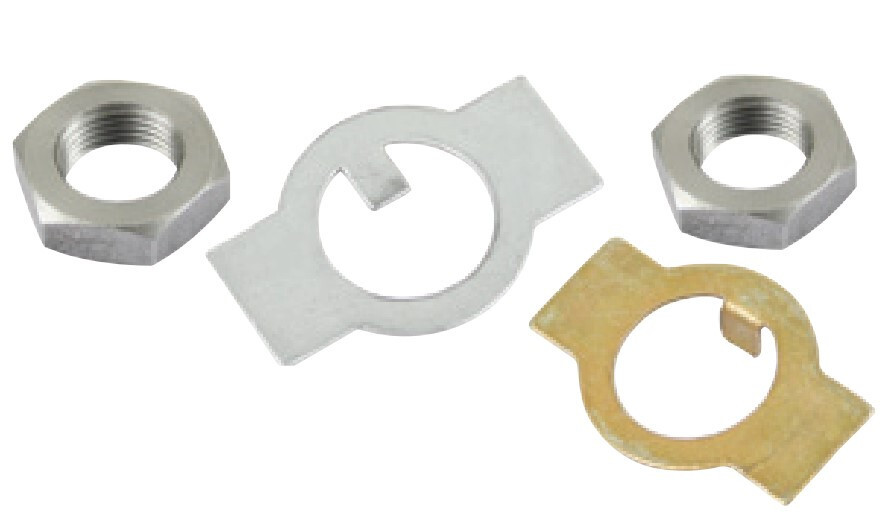 LINK & KIN PIN SPINDLE NUT KIT LEFT & RIGHT NUT + LOCK PLATES VW BUGGY BUG GHIA