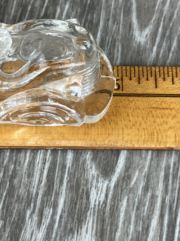 Fire Truck Engine Clear Glass Vintage