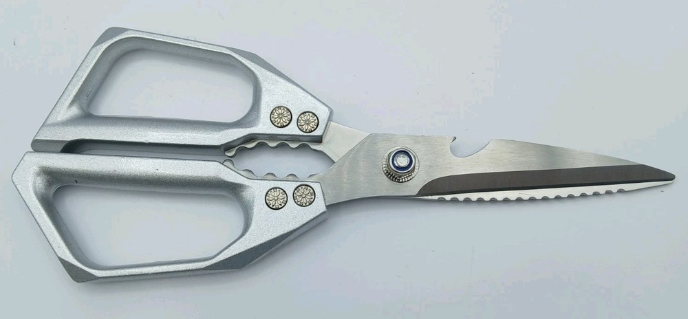 Sizoto Heavy Duty Sharp Silver Silcery 2.5mm Thicked Blade Kitchen Shears