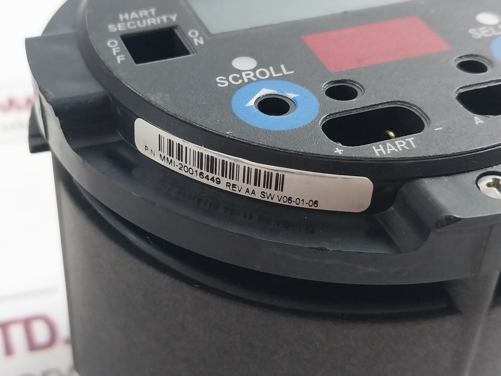 MICRO MOTION MMI-20016449 HART Analog Flow Transmitter Rev AA