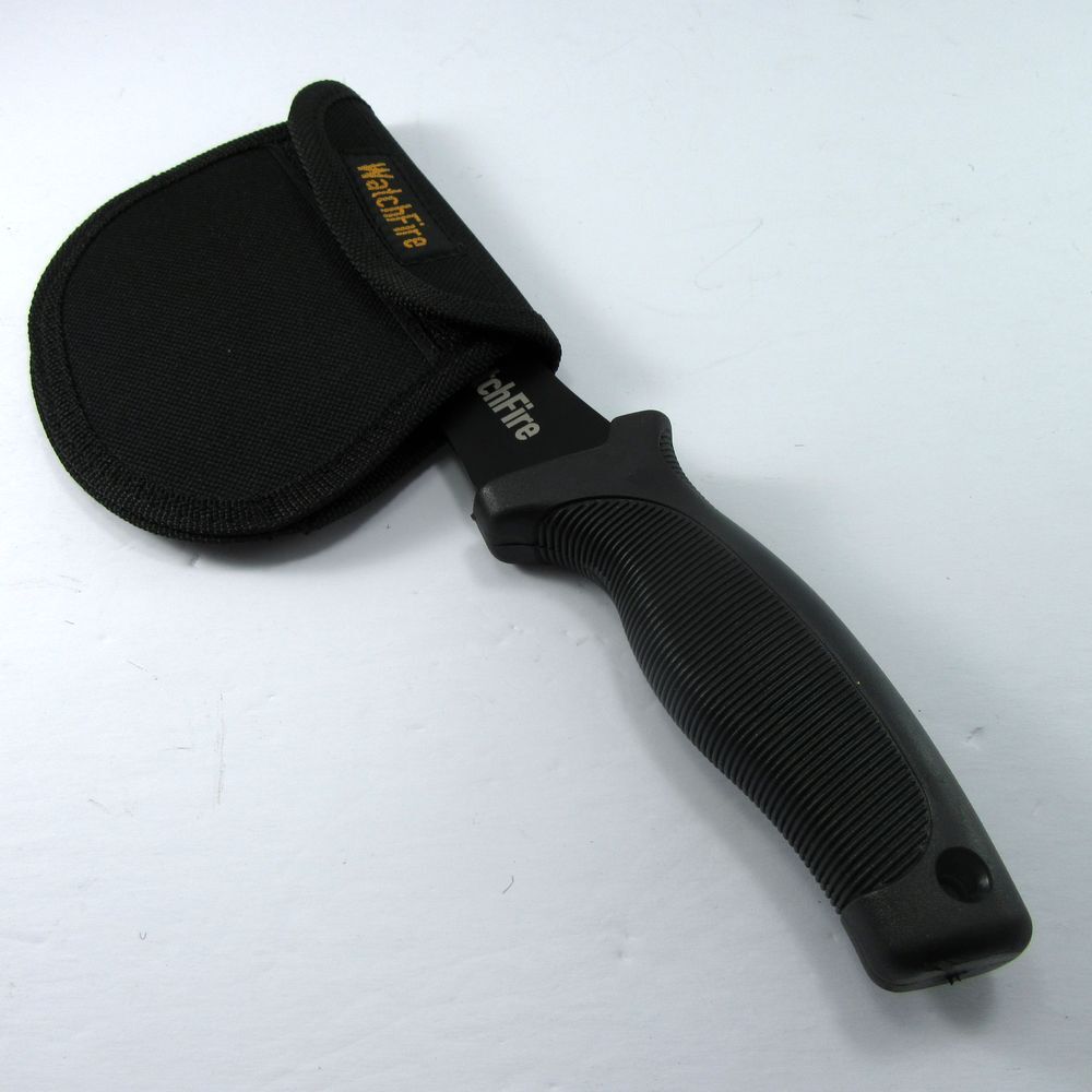 FIXED-BLADE HATCHET | WatchFire Black Rubber Handle Camping Survival Hunting Axe