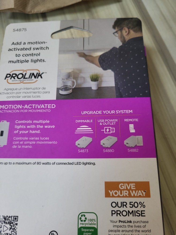 ProLink Add-On Switch Motion-Activated In-Line Switch