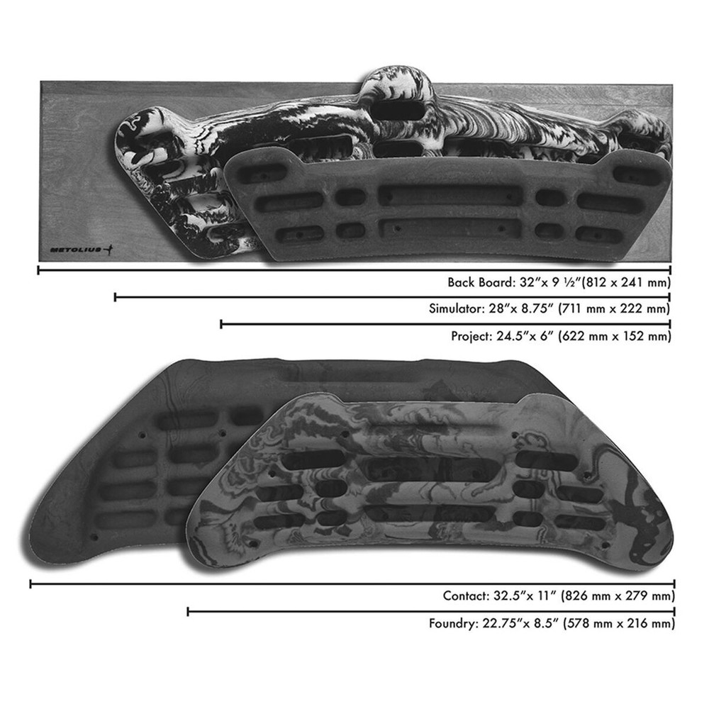 Metolius Simulator 3D Training Board Blue/White Swirl, One Size