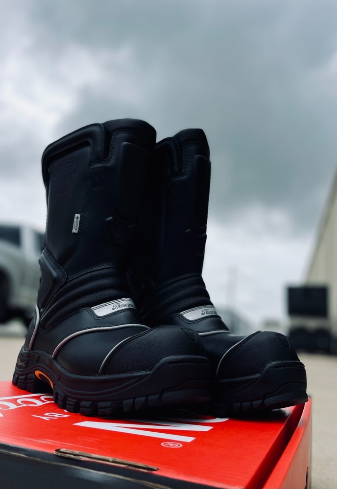 QR14™ –14" Pull-On Leather Structural Thorogood Boot (Size: 13.5W)