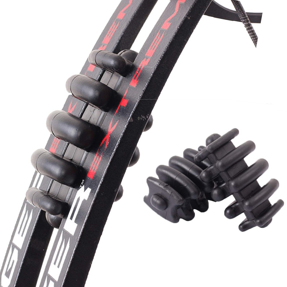 2 pcs Compound Bow Limb Dampeners Archery Stabilizer Silencers Black