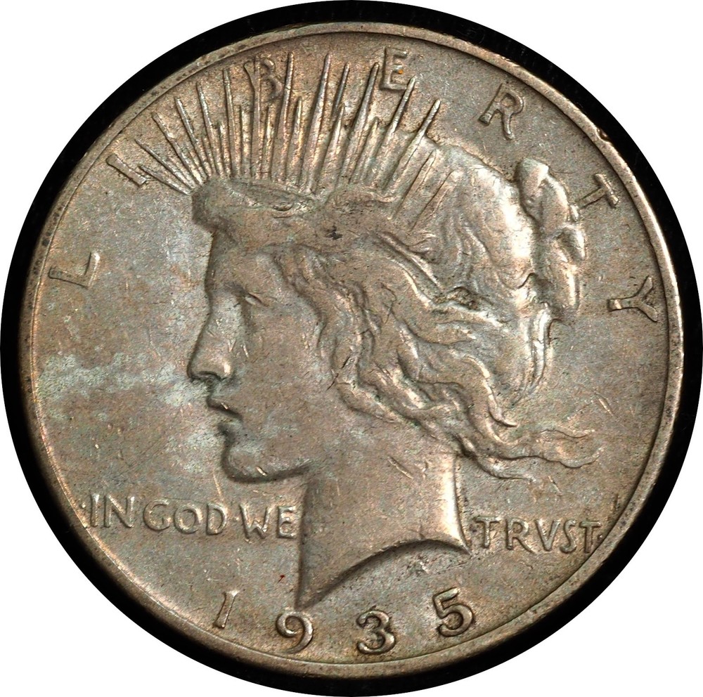 1935-S Peace Dollar XF