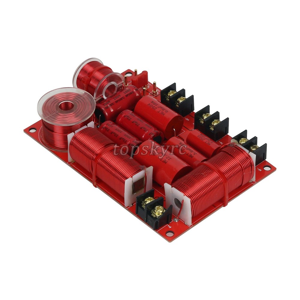 3 Way HiFi Speaker Frequency Divider Crossover Filters 350W Frequency Divider