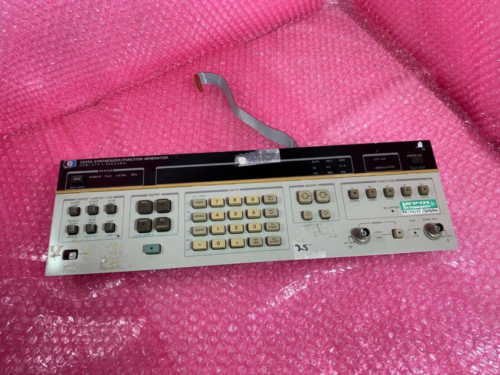 Agilent Keysight HP 3325A Function Generator "Panel + Buttons" + 03325-66505