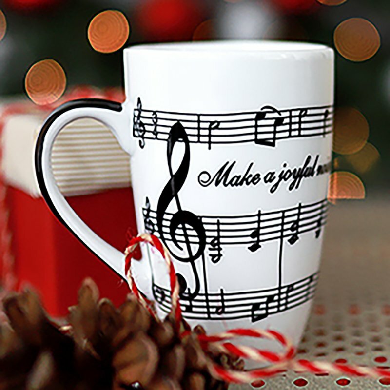 Coffee Mug Music Note with Psalm 100:1