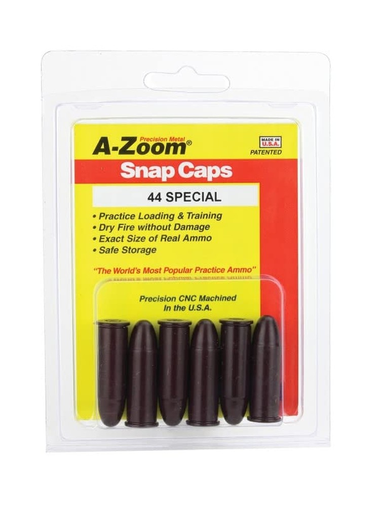 A-ZOOM 16121 Snap Cap 44 Special 6pk