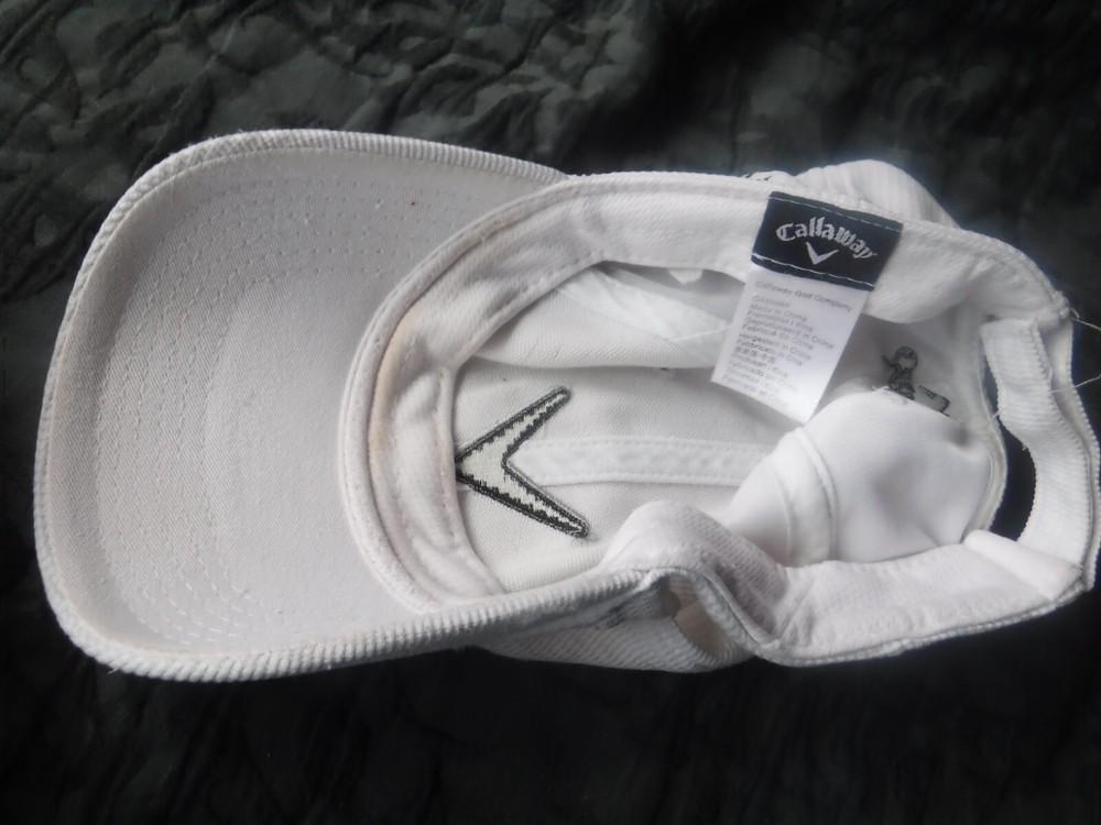 Golf Calaway HAt White Adjustable Pre OWned