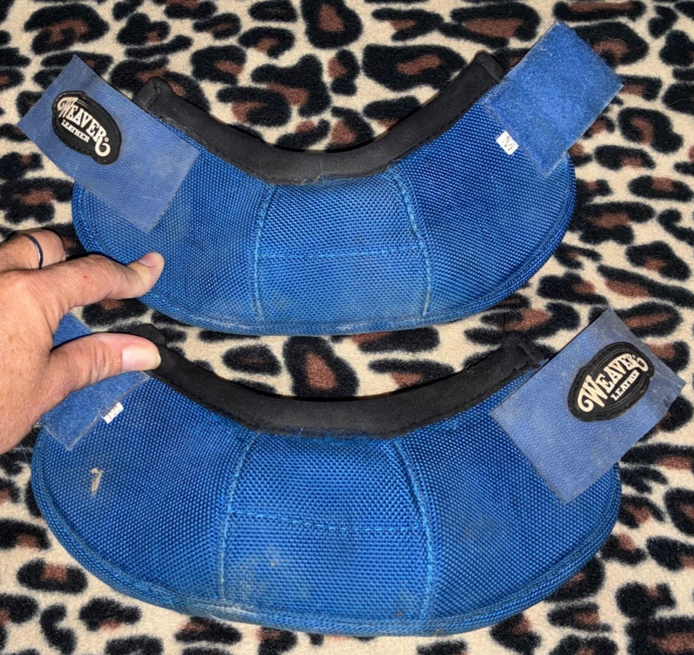 WEAVER LEATHER BLUE MEDIUM BALLISTIC NO TURN BELL BOOTS