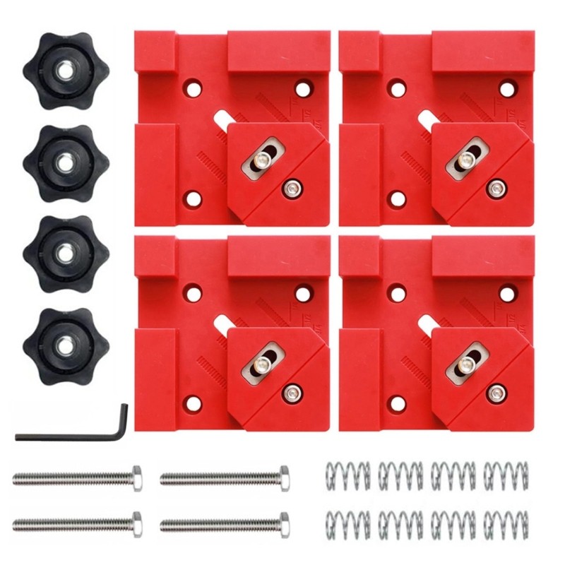 4Pcs Practical Squaring Clamps Secure Fixing Clamps for Joint Crafting
