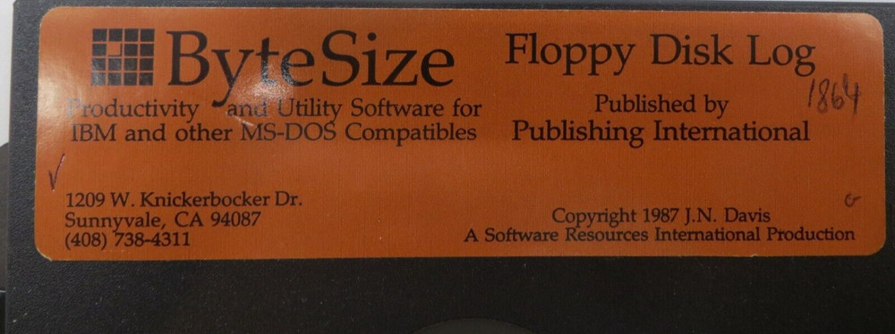 5.25" Floppy Disk ByteSize Productivity & Utility Software for IBM & MS-DOS