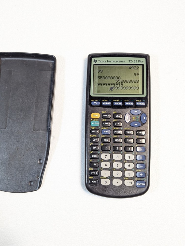 Texas Instruments TI-83 Plus Graphing Calculators Working With Cover