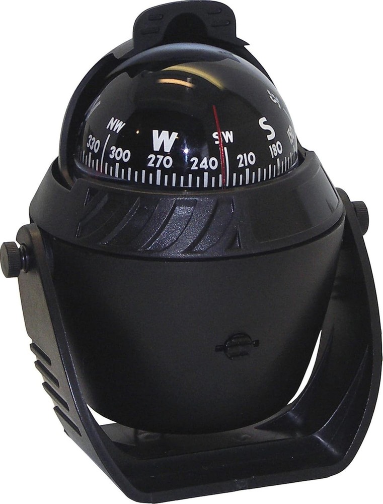 Shoreline Illuminated Marine Compass – Zero Spin, 12V Light, Console Mount