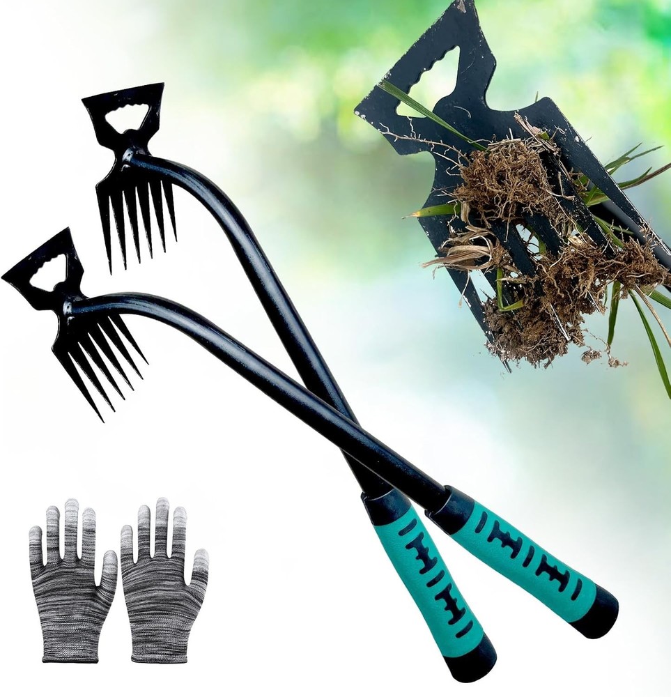 Weed Puller Tool-2Pcs Gardening Hand Weeder Tools, Weeding Artifact Uprooting