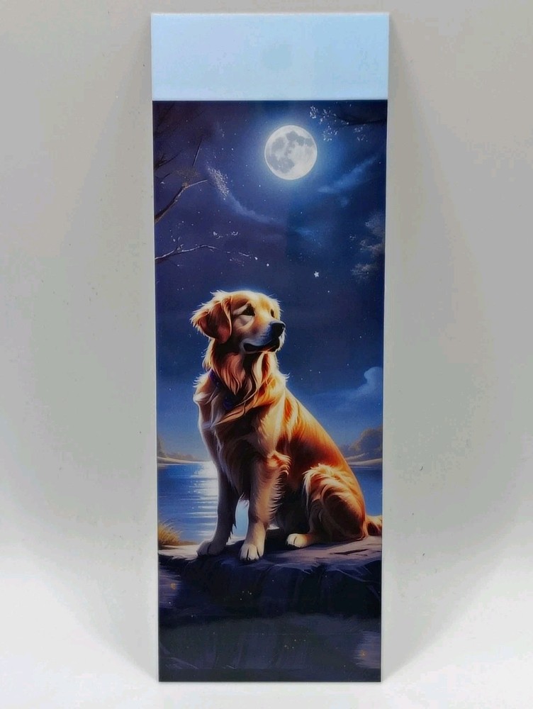 Moonlit Guardian | Dog Bookmark