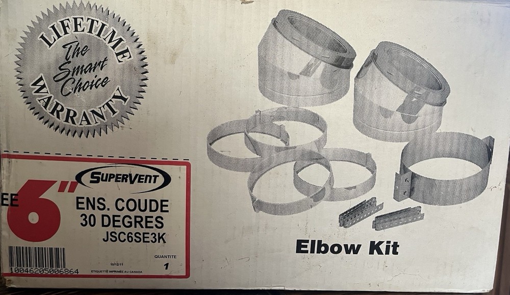 Super vent Stainless Steel 30 Degree elbow