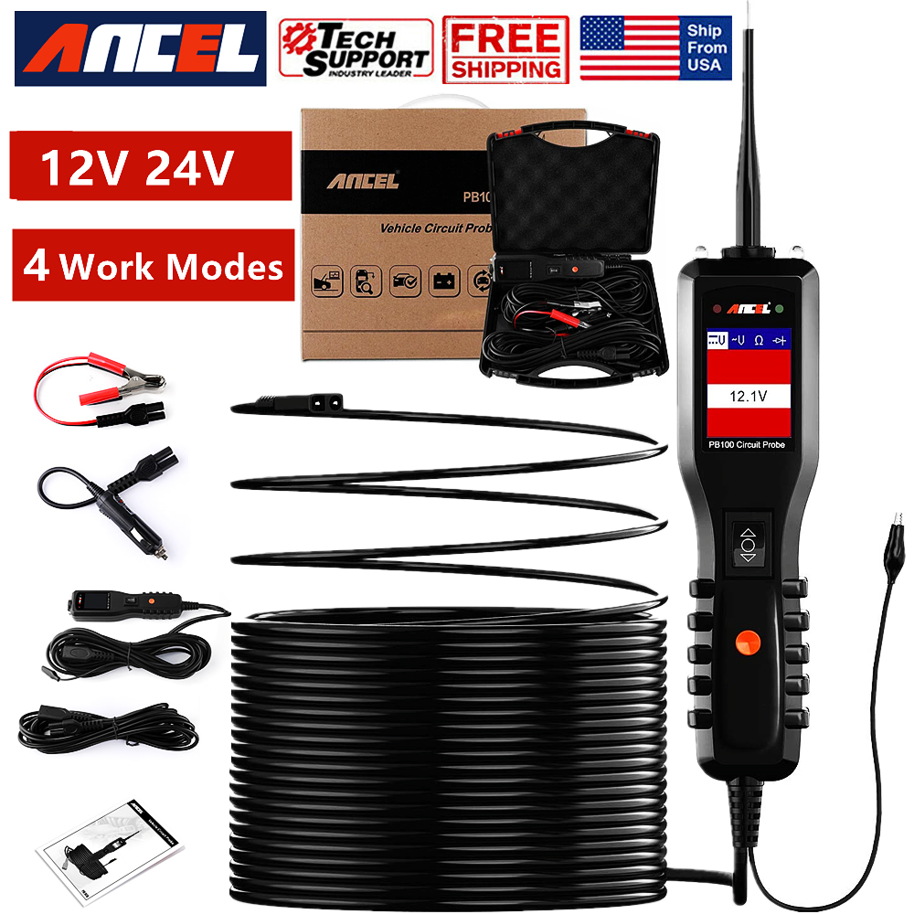 12 - 24V Power Circuit Tester Electronic System Multimeter Probe Diagnostic Tool