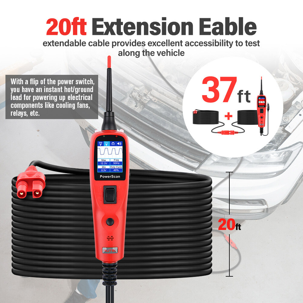 Autel PowerScan PS100 Car Electrical System Diagnosis Tool Power Probe AVO Meter