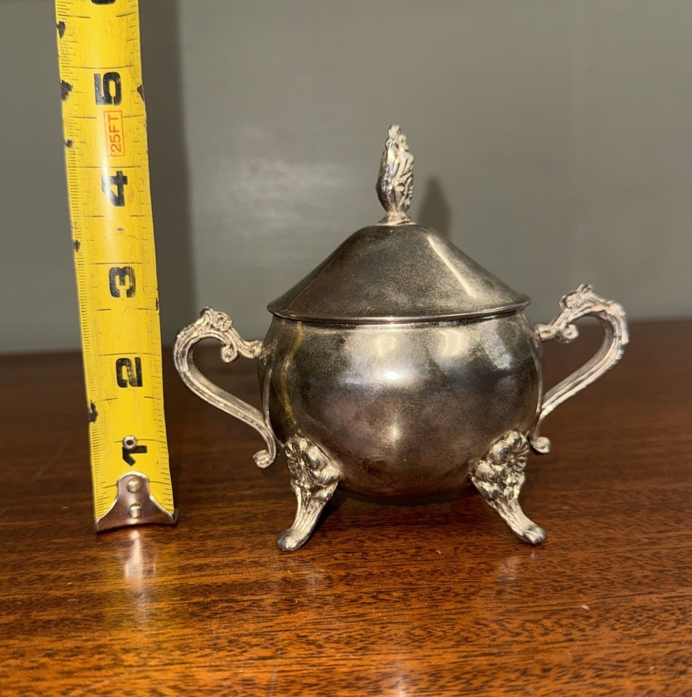 Vintage Silver Plated Sugar Bowl