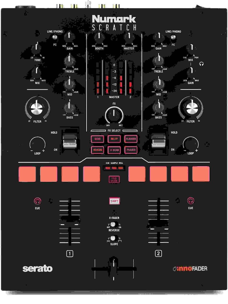 (Pair) Numark TTX USB Turntables w/ Numark Scratch Mixer