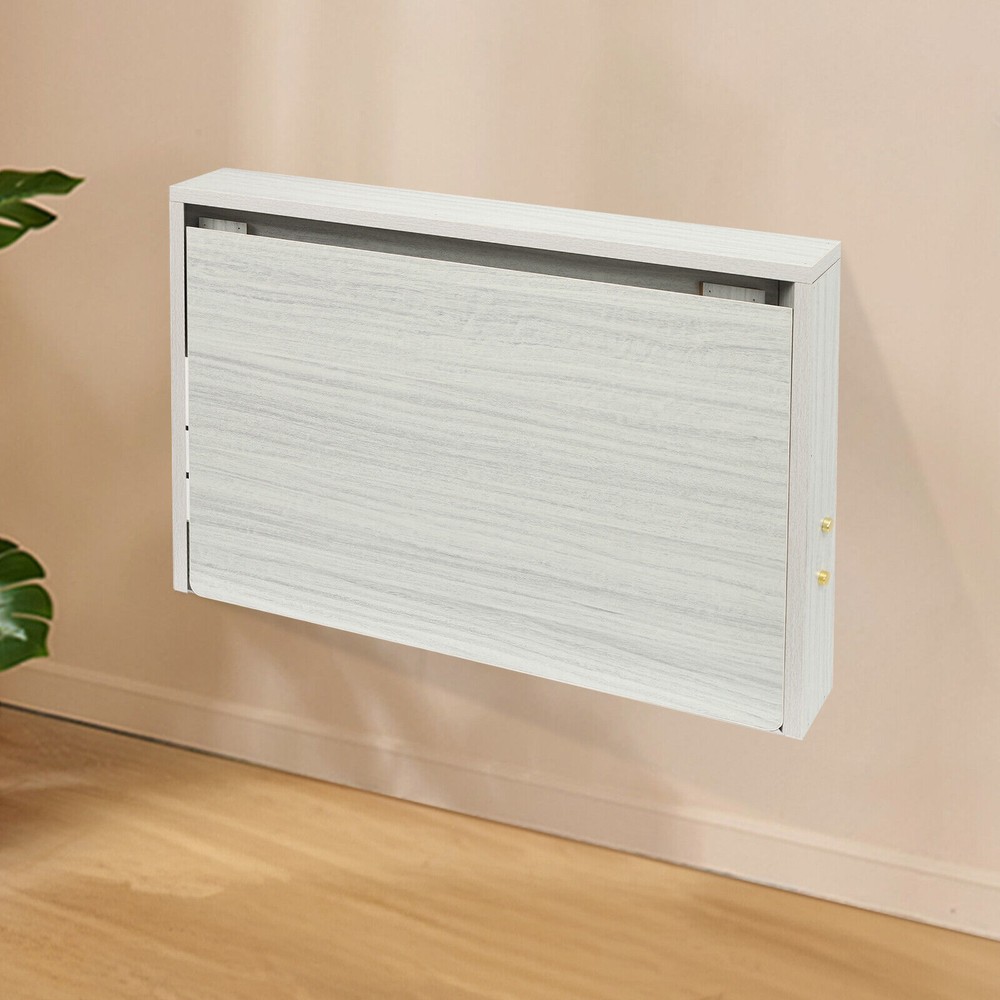 Folding Wall Table, Fold Down Table Wall Mounted, Round Corners Folding Table.