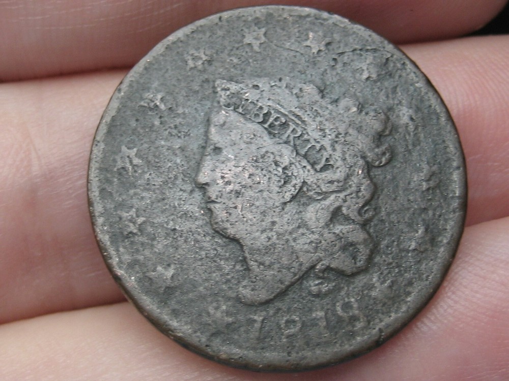 1818 Matron Head Large Cent- About Good Details