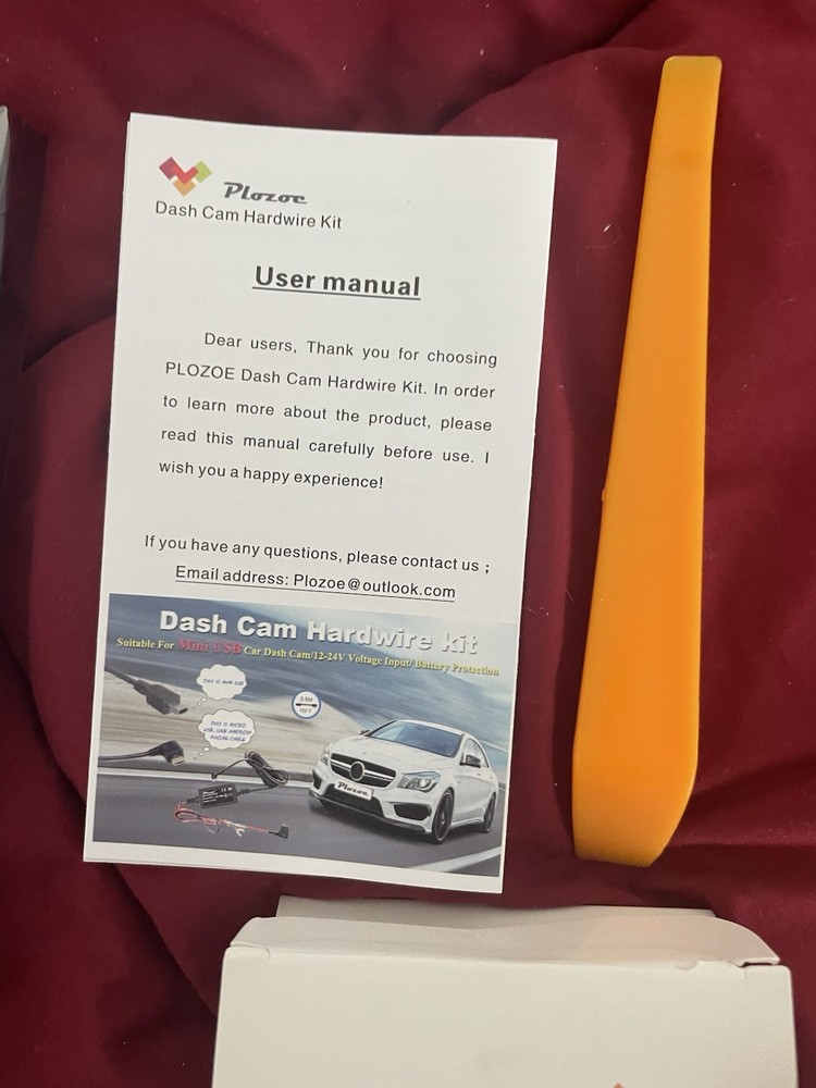 NIB Plozoe Dash Cam Hardware Kit