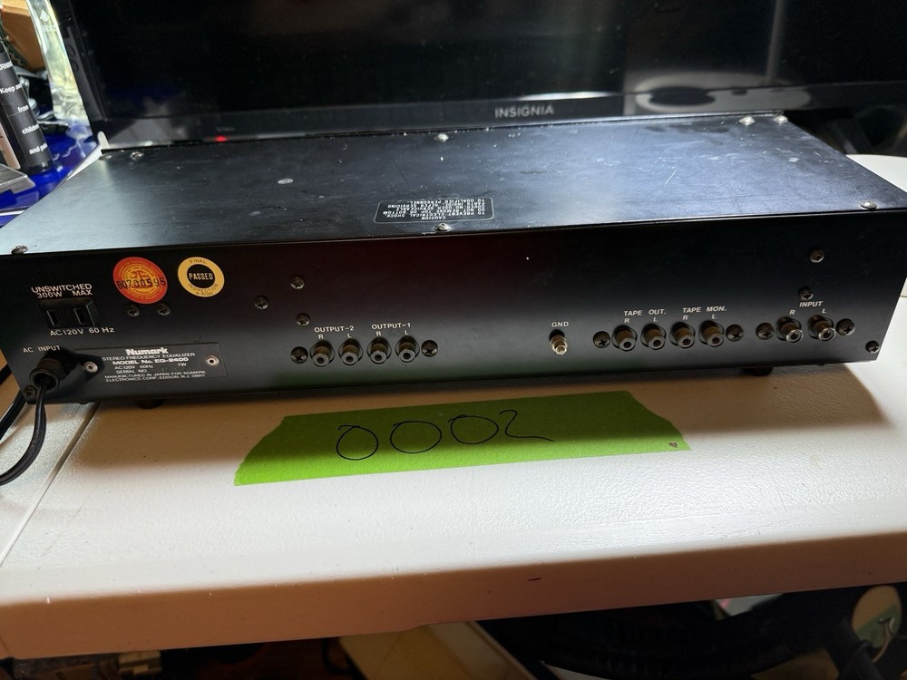 Numark Eq-2400 Equalizer Stereo Frequency