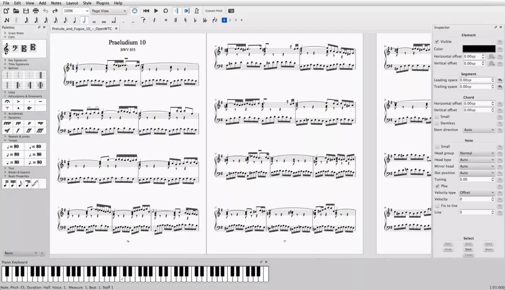 Music Score Writing Notation Composition Windows Mac PC Computer Software