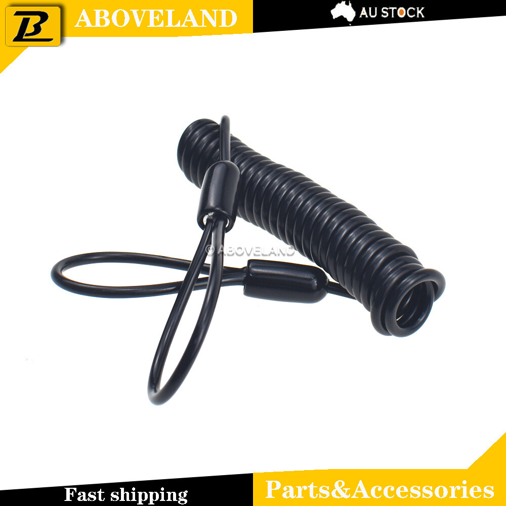1.5M Motorcycle Scooter Alarm Disc Lock Security Spring Reminder Cable Black