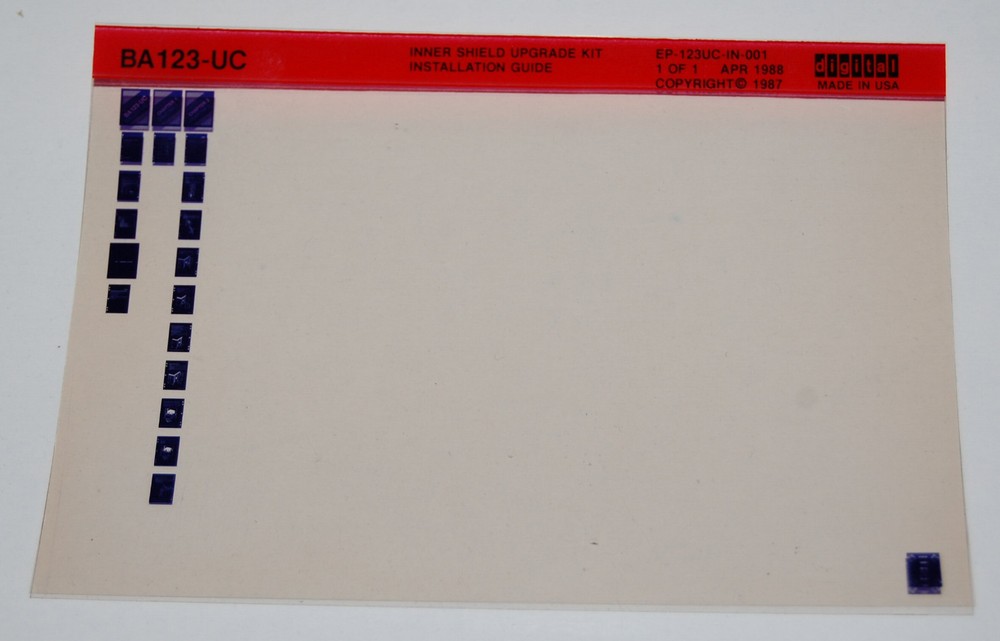 DEC BA123-UC Inner Shield Upgrade Kit Installation Guide, Microfiche