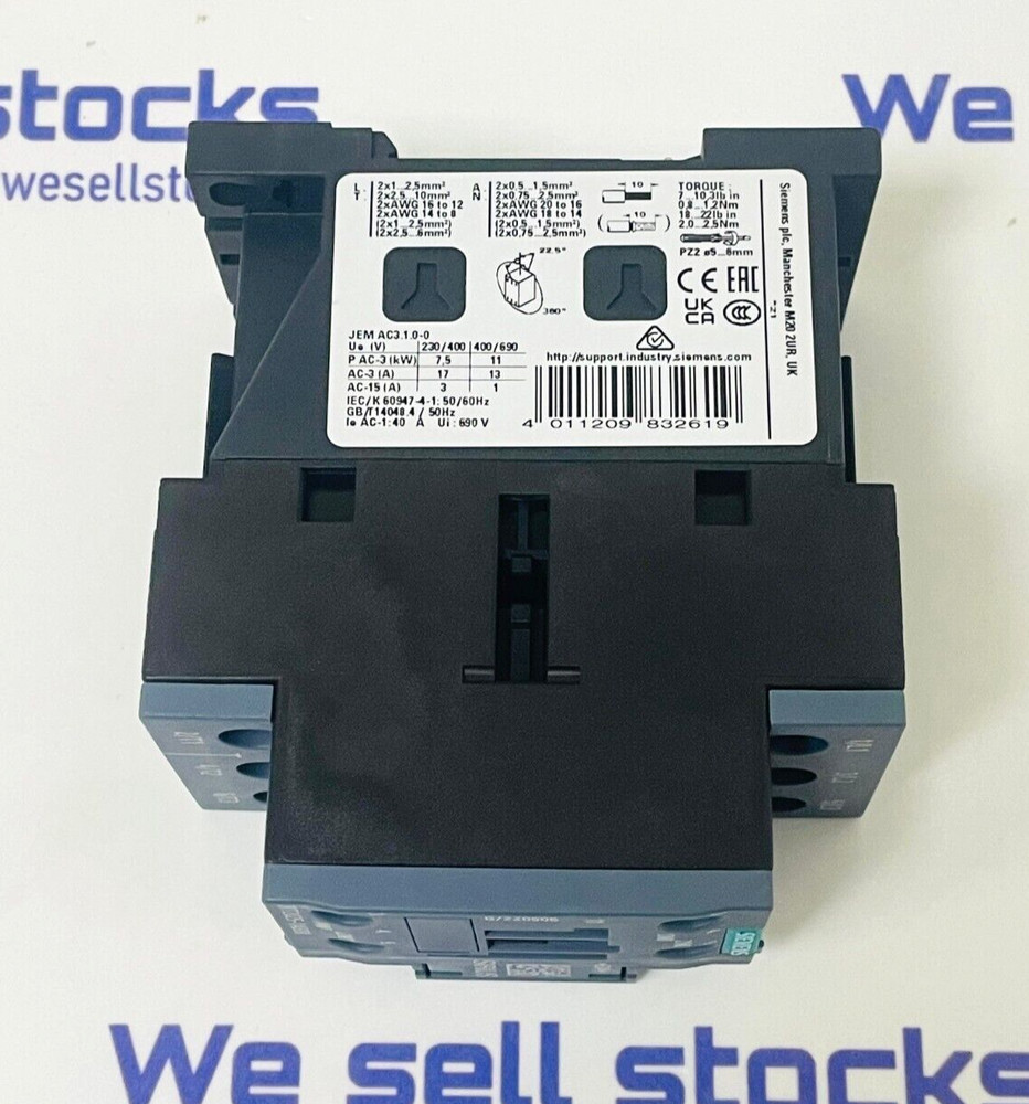 SIEMENS 3RT2025-1AB00 Contactor
