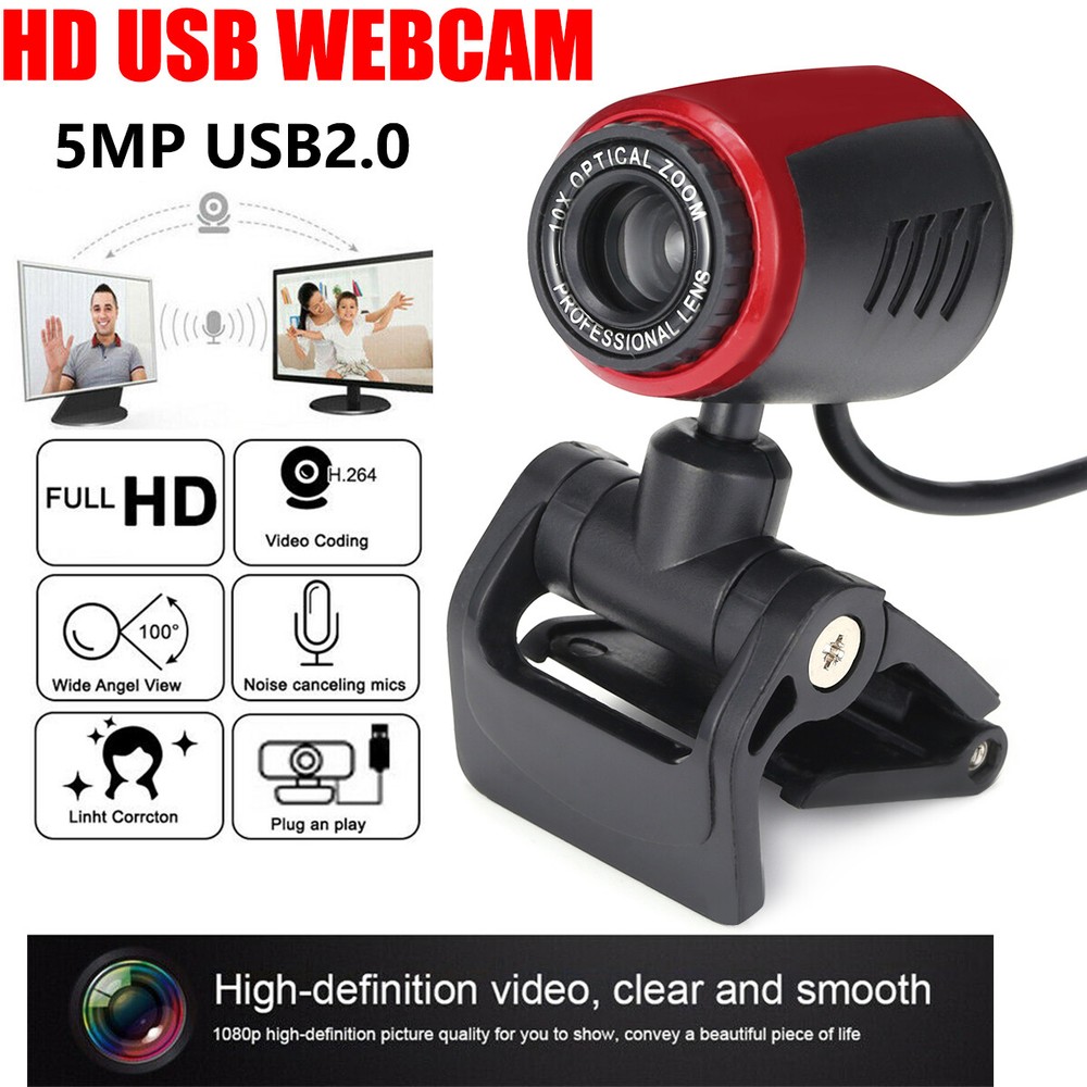 Web Camera With Microphone Professional Full HD Computer/Laptop Webcam USB