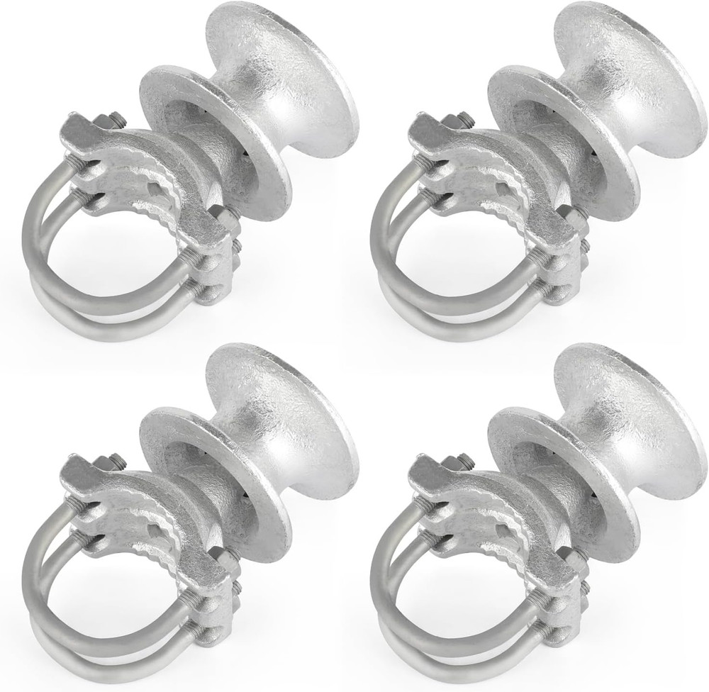 Mini Cantilevered Gate Rollers for 2-3/8" Posts, Set of 4 Sliding Hardware
