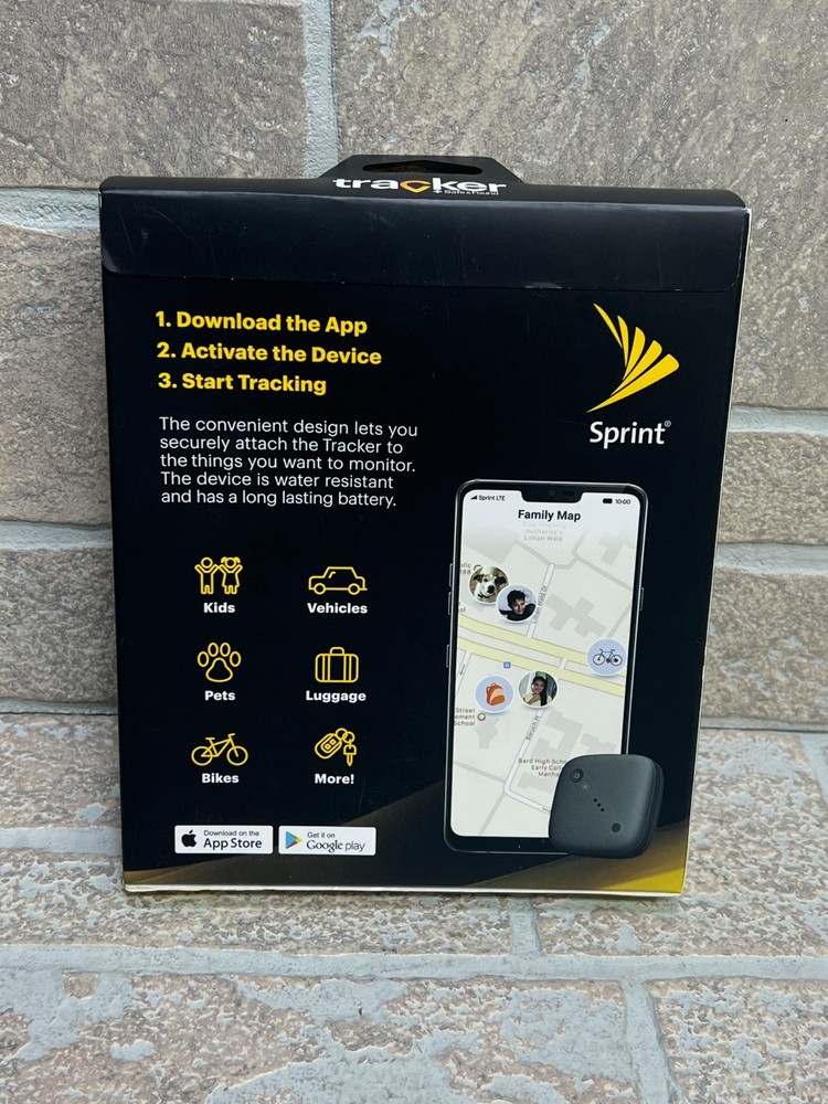 Sprint Tracker Safe & Found GPS Tracker Apple Android Compatible NEW