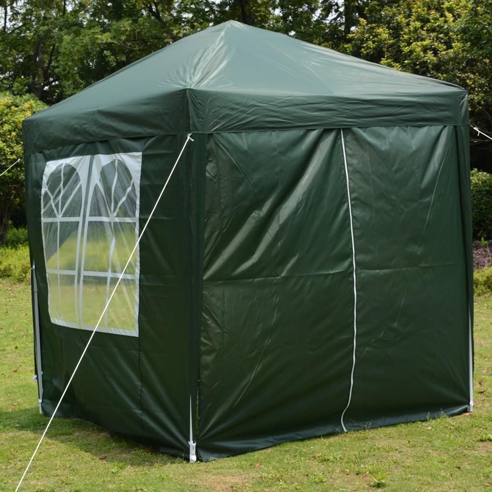 2 x 2m Two Doors&Two Windows Practical Waterproof Right-Angle Folding Tent Green