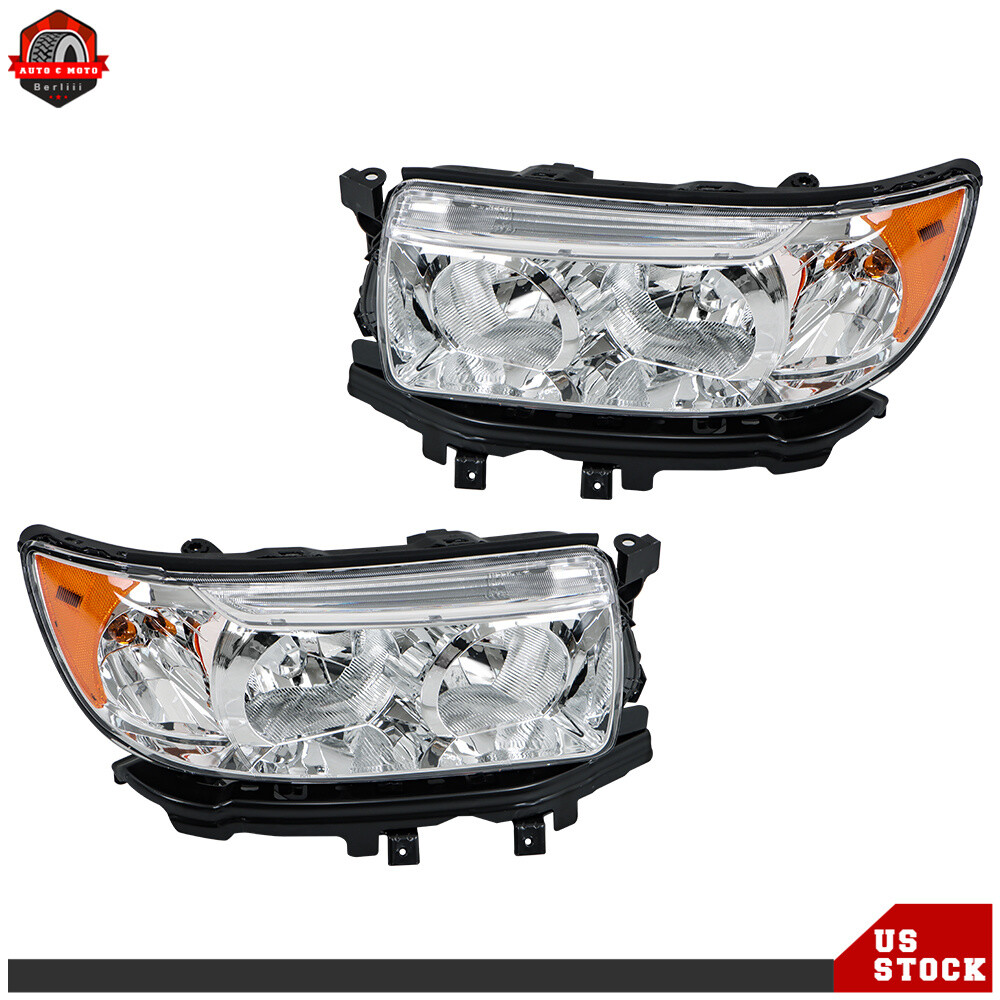 Headlight Headlamp Assembly Left&Right Side For 2006-2008 Subaru Forester Wagon