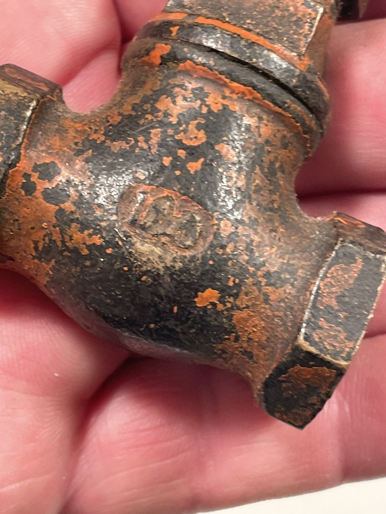 Vintage Half Inch Solid Brass Control Valve, Steam Punk, Industrial.