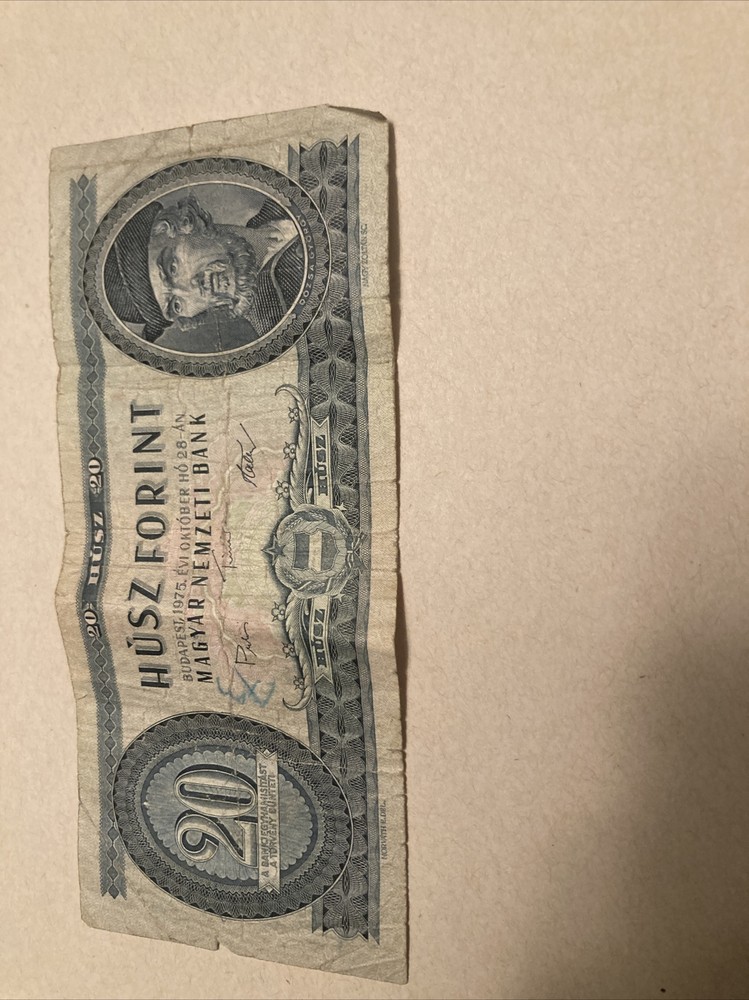 Hungary Husz (20) Forint Note 1975