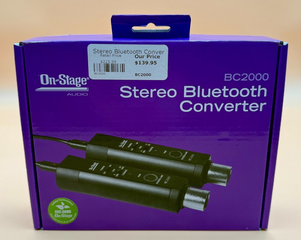 On-Stage Stands BC2000 Stereo Bluetooth Receiver