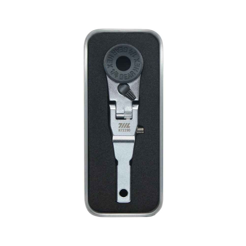 711L Flat End Flex Head EDC Ratchet Wrench - Screwdriver Accessory...