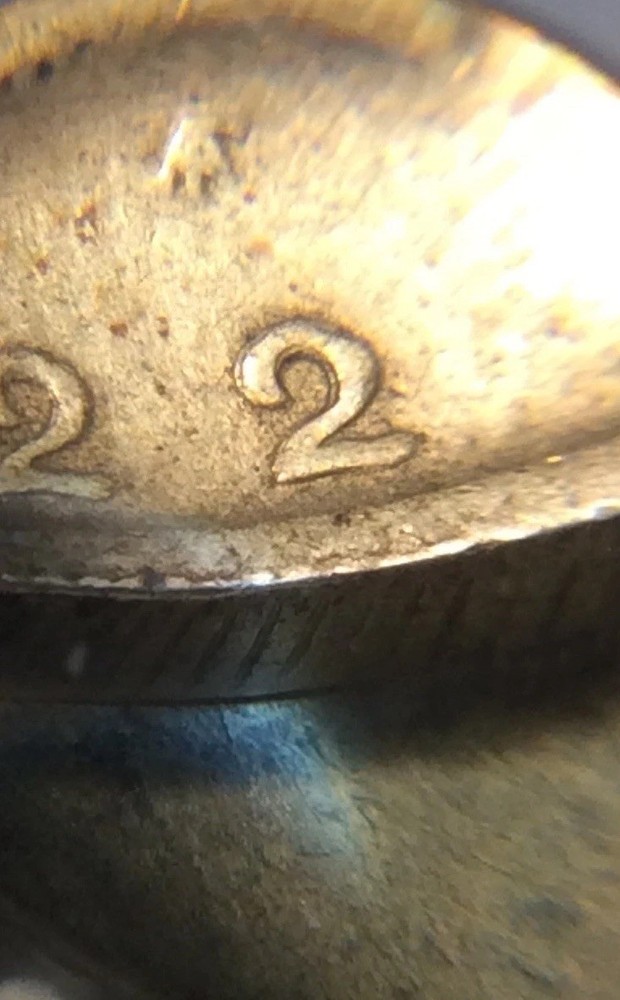 Major Repunched Date Error 1922 Silver Peace Dollar- Bold Fully RPD