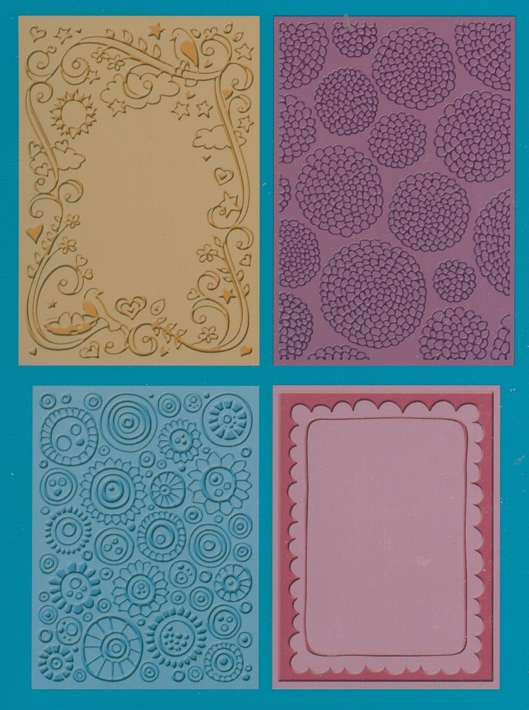 CUTTLEBUG embossing folder set SPRING (4pcs)