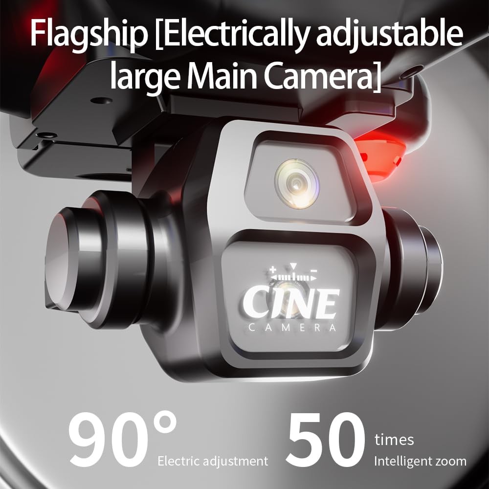 elecci E55 Air Drone with Screen Controller SD Card, 2 batteries - White